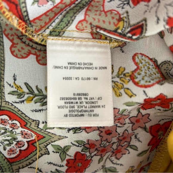 Maeve for Anthropologie Scarf Paisley Silk Blouse - Picture 5 of 7